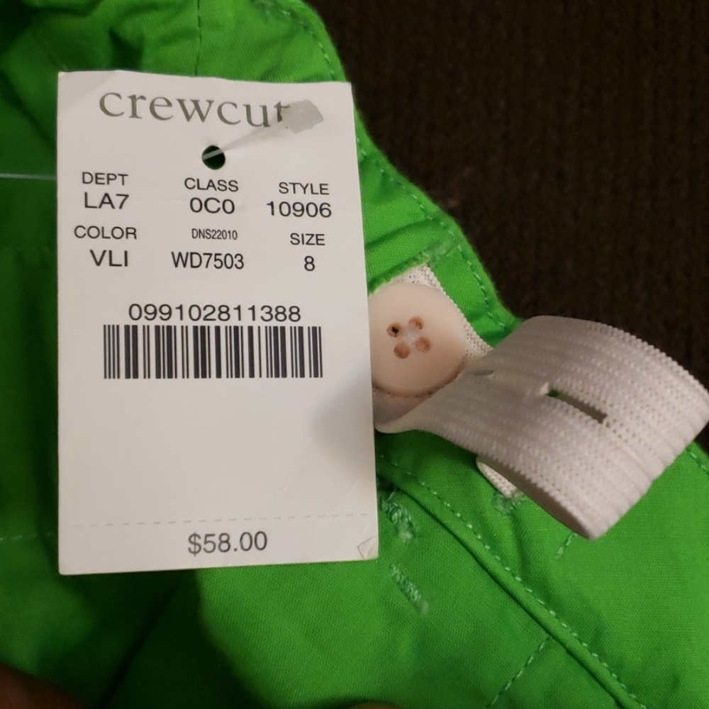 Crewcuts Green/Blue Dots Long Pants Size 8 - Picture 6 of 8